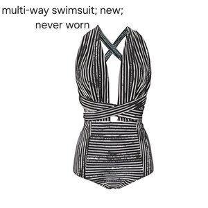 Multi way swimsuit suit